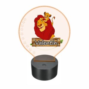 lampa led 3D personalizata regele leu
