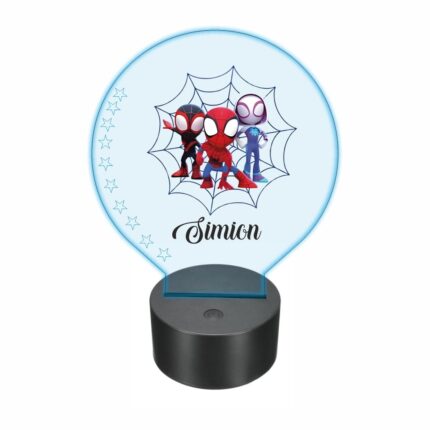 lampa led 3D personalizata spiderman