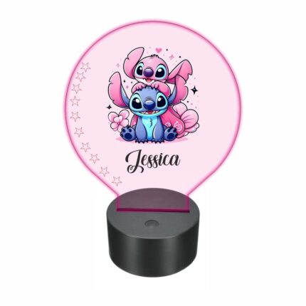 lampa led 3D personalizata stitch lilo