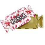 Cutie cadou de Craciun Personalizata, Bomboana, Lemn, 30x14 cm, CCDB014
