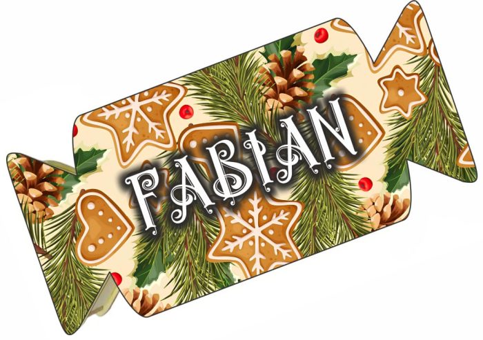 Cutie cadou de Craciun Personalizata, Bomboana, Lemn, 30x14 cm, CCDB015 - imagine 4