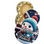 Cutie cadou de Craciun, Om de zapada, Lemn, Multicolor, 27x19 cm, CCDB022 - imagine 4