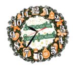 Ceas Craciun, Nasi, Lemn, 40cm, Multicolor, CCRUV017 - imagine 3