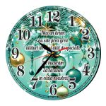 Ceas Craciun, Nasi, Lemn, 40cm, Multicolor, CCRUV019 - imagine 5