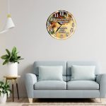 Ceas Craciun, Nasi, Lemn, 40cm, Multicolor, CCRUV020 - imagine 2