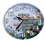 Ceas Craciun, Nasi, Fini, Lemn, 40cm, Multicolor, CCRUV024 - imagine 4