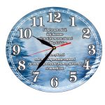 Ceas Craciun, Parinti, Lemn, 40cm, Multicolor, CCRUV029 - imagine 4