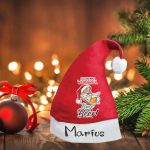 Caciula Personalizata de Craciun, Rosie, Mos Craciun, 42 cm, CMC003 - imagine 2
