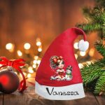 Caciula Personalizata de Craciun, Rosie, Mos Craciun, 42 cm, CMC006 - imagine 2