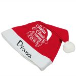 Caciula Personalizata de Craciun, Rosie, Mos Craciun, 42 cm, CMC016 - imagine 3