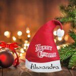 Caciula Personalizata de Craciun, Rosie, Mos Craciun, 42 cm, CMC017 - imagine 2