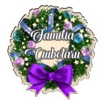 Coronita usa, Craciun, Personalizata, Multicolor, 35x33,5 cm, CUUV002