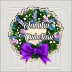 Coronita usa, Craciun, Personalizata, Multicolor, 35x33,5 cm, CUUV002 - imagine 2