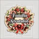 Coronita usa, Craciun, Personalizata, Multicolor, 35x34 cm, CUUV003 - imagine 2