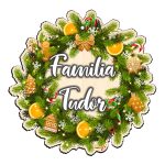 Coronita usa, Craciun, Personalizata, Multicolor, 35x34,5 cm, CUUV004