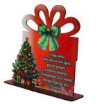 Decoratiune Craciun, Nasi, Lemn, 20x21 cm, DCCRUV001 - imagine 4