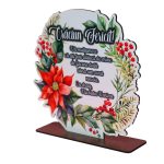 Decoratiune de Craciun, Parinti, Lemn, 20x21 cm, DDCCRUV002 - imagine 4