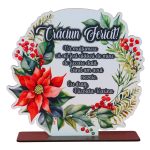 Decoratiune de Craciun, Parinti, Lemn, 20x21 cm, DDCCRUV002
