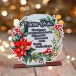 Decoratiune de Craciun, Parinti, Lemn, 20x21 cm, DDCCRUV002 - imagine 2