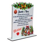 Decoratiune Cadou, Personalizata, Indragostiti, Lemn, 19,5x19cm, DCCRUV007 - imagine 3