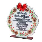 Decoratiune de Craciun,  Fini, Lemn, 20x22 cm, DCCRUV008 - imagine 4