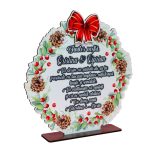 Decoratiune de Craciun,  Fini, Lemn, 20x22 cm, DCCRUV008 - imagine 3