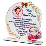 Decoratiune Craciun, Nasi, Lemn, 20x19,5 cm, DCCRUV010 - imagine 4