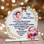 Decoratiune Craciun, Nasi, Lemn, 20x19,5 cm, DCCRUV010 - imagine 2