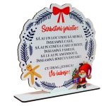 Decoratiune de Craciun, Parinti, Lemn, 20x18 cm, DDCCRUV011 - imagine 3