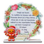 Decoratiune Craciun Bunici, Lemn, 22,5x20 cm, DCCRUV012