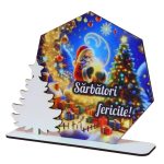 Baza pentru licheni, Sarbatori, Craciun, Lemn, 22x16cm, DCCRUV013 - imagine 4