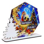 Baza pentru licheni, Sarbatori, Craciun, Lemn, 22x16cm, DCCRUV013 - imagine 3