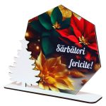 Baza pentru licheni, Sarbatori, Craciun, Lemn, 22x16cm, DCCRUV014 - imagine 4