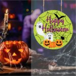Decoratiune de Halloween, Happy Halloween, Multicolor, 40x40 cm, DH101 - imagine 4