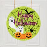 Decoratiune de Halloween, Happy Halloween, Multicolor, 40x40 cm, DH101 - imagine 3