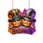 Decoratiune de Halloween, Happy Halloween, Multicolor, 40x38.5 cm, DH102
