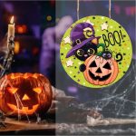 Decoratiune de Halloween, Happy Halloween, Multicolor, 40x40 cm, DH103 - imagine 4