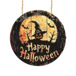 Decoratiune de Halloween, Happy Halloween, Multicolor, 40x40 cm, DH107