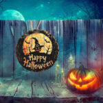 Decoratiune de Halloween, Happy Halloween, Multicolor, 40x40 cm, DH107 - imagine 2