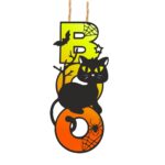 Decoratiune de Halloween, Happy Halloween, Multicolor, 40x18 cm, DH110