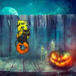 Decoratiune de Halloween, Happy Halloween, Multicolor, 40x18 cm, DH110 - imagine 2