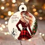 Glob Lemn, Craciun, Multicolor, 9cm, GLUV005 - imagine 2