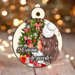 Glob Lemn, Craciun, Multicolor, 9cm, GLUV006 - imagine 2