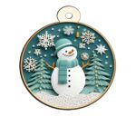 Glob Lemn, Craciun, Multicolor, 9cm, GLUV008 - imagine 4