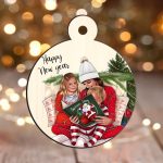 Glob Lemn, Craciun, Familie, Multicolor, 9cm, GLUV022 - imagine 2