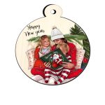 Glob Lemn, Craciun, Familie, Multicolor, 9cm, GLUV022 - imagine 4