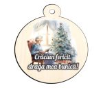 Glob Lemn, Craciun, Bunici, Multicolor, 9cm, GLUV027 - imagine 4