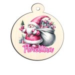 Glob Lemn, Craciun, Personalizat, Gnome, Multicolor, 9cm, GLUV033 - imagine 4