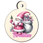 Glob Lemn, Craciun, Personalizat, Gnome, Multicolor, 9cm, GLUV033