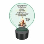 Lampa 3D personalizata, Craciun, multicolor, 22x18 cm, LVCUV001 - imagine 5